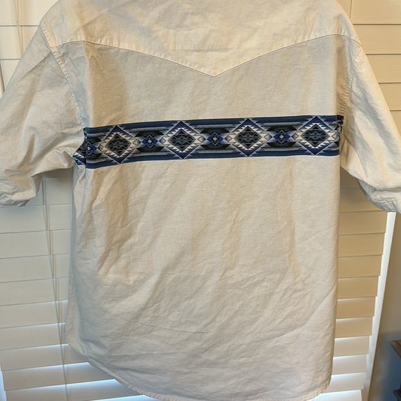 Vintage Mens Wrangler Western Button Down Shirt - Picture 4 of 4